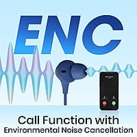 ZEBRONICS Yoga N3 with 46 Hours Backup,Bluetooth V5.2 Wireless Neckband,Enc Calling,Gaming Mode (Upto 50Ms),Voice Assistant,Dual Pairing,Splash Proof&Type C in-ear