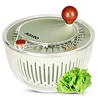 AGARO Elite Salad Spinner, 5L, Vegetable Cleaner, Removes Excess Water and Pesticides, Cleans Vegetables Thoroughly, Use for Mixing Salad with Dressing