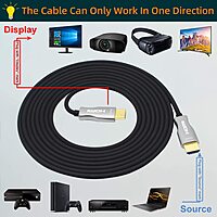 HAMMOK VERVE 15M HDMI 2.0 Fiber Optic CablHAMMOK VERVE 15M HDMI 2.0 Fiber Optic Cable – 4K High-Speed Video & Audio Transmissione – 4K