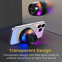 Portronics Nadya 6W – Magnetic Bluetooth Speaker with RGB Lights, MagSafe Attachment & Portable Design