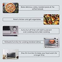 Wonderchef Oven Toaster Griller- 60 litres 6-Stage Heat Selection Bake, Grill, Roast