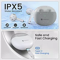 Portronics Twins S20 – TWS Earbuds, 35H Playtime, White. Enjoy seamless connectivity, superior sound quality, and a sleek design for an immersive audio experience on the go.