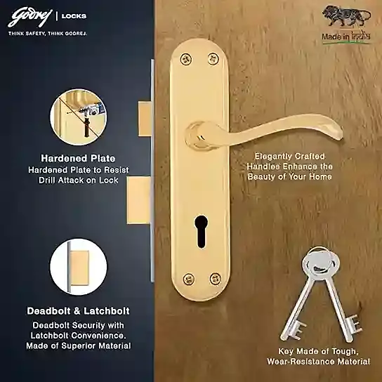 7297 Godrej 6 Lever Venus Brass (MRP 2360 /-)