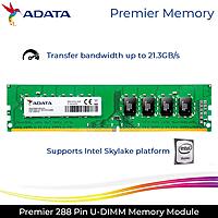 ADATA Premier 8GB DDR4 2666MHz CL19 Desktop RAM – UDIMM | Lifetime Warranty