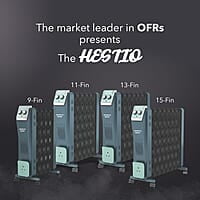 Havells Hestio 13 Wave Fin OFR 2900 Watt with 3 Heat Setting 1000W/1500W/2500W & PTC Heater 400W