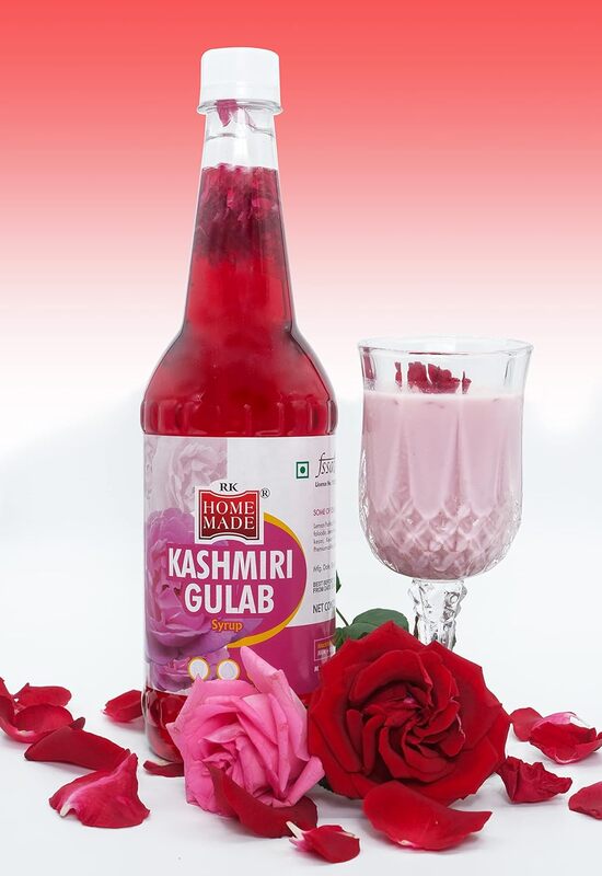 HOME MADE KASHMIRI GULAB SYRUP 750ML