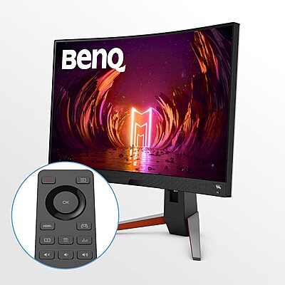 BenQ 27" QHD 165Hz ,1ms Curved Gaming Monitor, HDR400, FreeSync, EX2710R