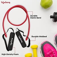 Lifelong Resistance Bands for Workout - Resistance Tube with Foam Handles - Exercise Equipment
