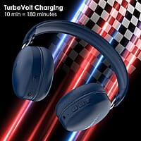 Blaupunkt BH51 ANC Moksha Bluetooth Wireless On Ear Headphones with 32 Hrs* Long Playtime I 25dB Active Noise Cancellation I 40MM Drivers I HD Sound I Built in Mic I TurboVolt Fast Charging
