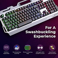 Coconut Magma Wired Gaming Keyboard & Mouse Combo – LED Membrane Keyboard  Anti-Ghosting Keys  6-Button Gaming Mouse  Up to 3200 DPI  1.5m Braided Cable