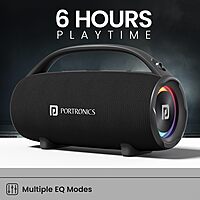 Portronics Thunder 2.0 POR 2338 Bluetooth Speaker – 60W | TWS | Handsfree Calling | Black