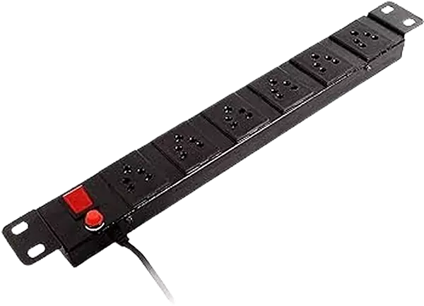 PDU 15 SOCKET RACK MOUNTABLE VERTICAL 16AMP MCB WITH 1.5 SQ MM 3 MTR CABLE WITH TOP