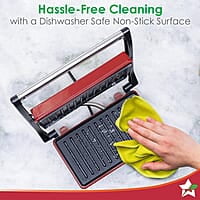 Wonderchef Sanjeev Kapoor Tandoor Mini Plus 700 Watt Crimson Edge Electric Contact Grill & Sandwich Maker