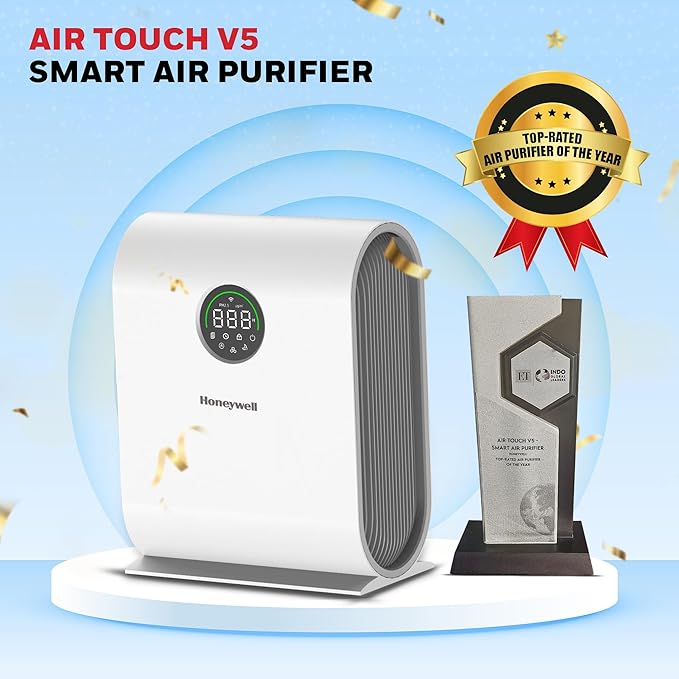 Honeywell Air Touch V5 | 4Stage HEPA, 589 sq.ft, WiFi & Voice Control