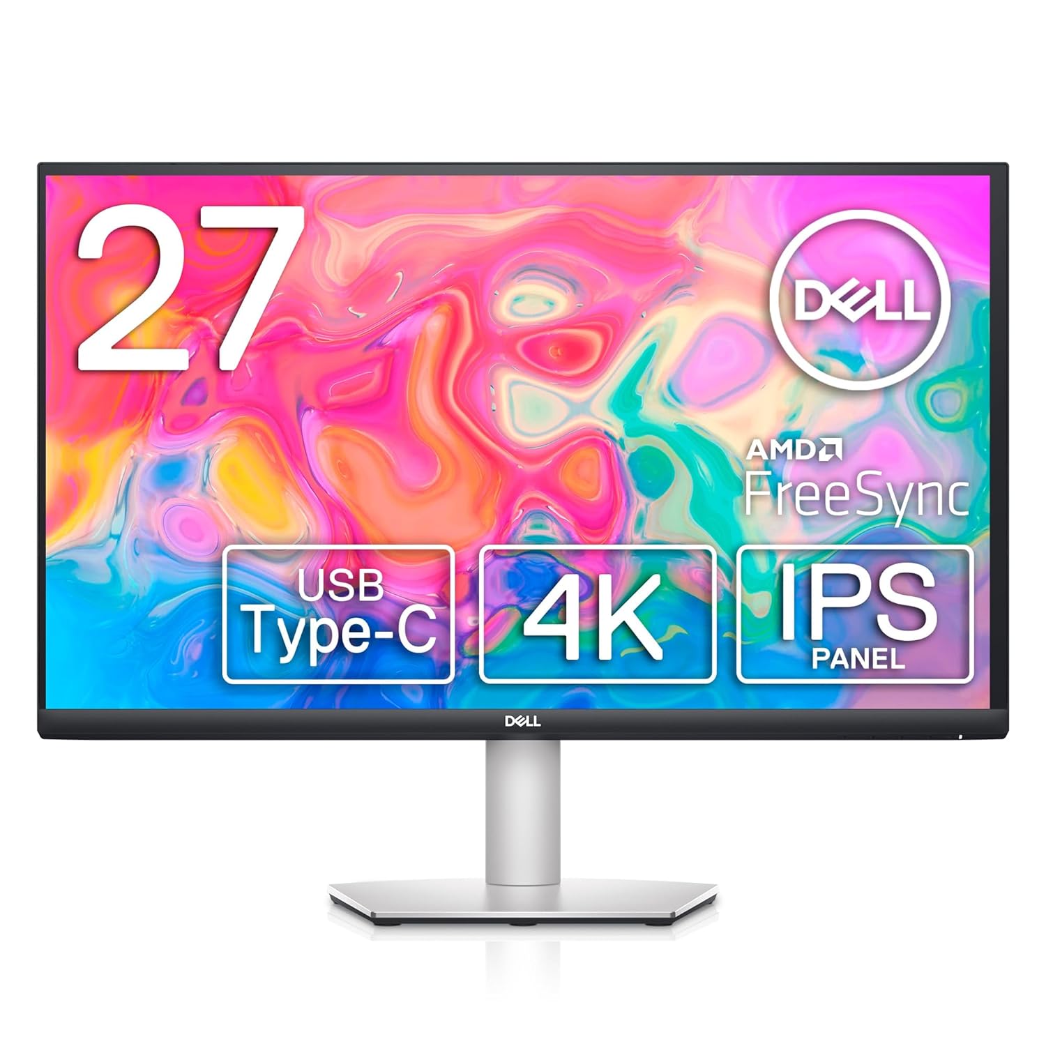 Dell 27" 4K UHD 60Hz Monitor, 8ms GTG, Dual 3W Speakers,S2722QC