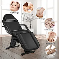 manual treatment chair black