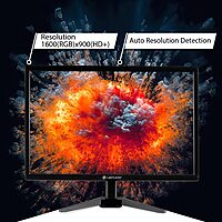Zooy LM21WHD: 20″ HD+ (1600×900) LED monitor, 5 ms response, HDMI & VGA connectivity, 250 cd/m² brightness, wall‑mountable and energy‑efficient.