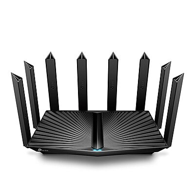 TP-Link Archer AX95 AX7800 Tri-Band 8-Stream Wi-Fi 6 7800 Mbps Wireless Router  (Black, Tri Band)