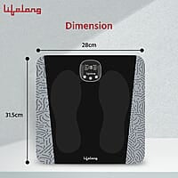 Lifelong EMS Foot Massager- Electric Foot Massager Machine for Pain Relief - 8 Modes, 19 Intensity Levels - Rechargeable, Wireless, Portable