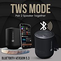 Portronics POR 280 SoundPot 20W Bluetooth Speaker – BT 5.3 | TWS | USB & Type-C | HF Calling | Black