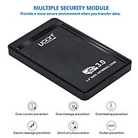 Uport USB 3.0 to 2.5-Inch SATA External Hard Drive Enclosure Case for 2.5" SATA HDD & SSD (Black)