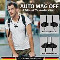 Blaupunkt Newly Launched Be120 Touch Wireless in Ear Neckband with Multi-Touch Control I Auto Magnetic Off I Gaming Ready I 40H Playtime I Turbovolt Charging I Built-in Handsfree Calling