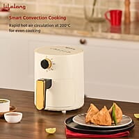 Lifelong Air Fryer 1 Year Warranty 800W, 2.5L, Air Fryer for Home, Electric Air-Fryer with 360° Hot Air