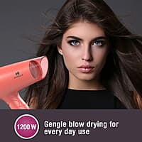 Havells HD2223 1200 Watts Foldable & Travel Friendly Hair Dryer, 3 Heat (Hot/Cool/Warm) Settings