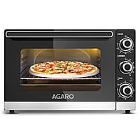 AGARO ROYAL 49 Litres Oven Toaster Griller (OTG), Motorised Rotisserie, Convection, 5 Heating Functions, 2000W, Suitable for Cake Baking.