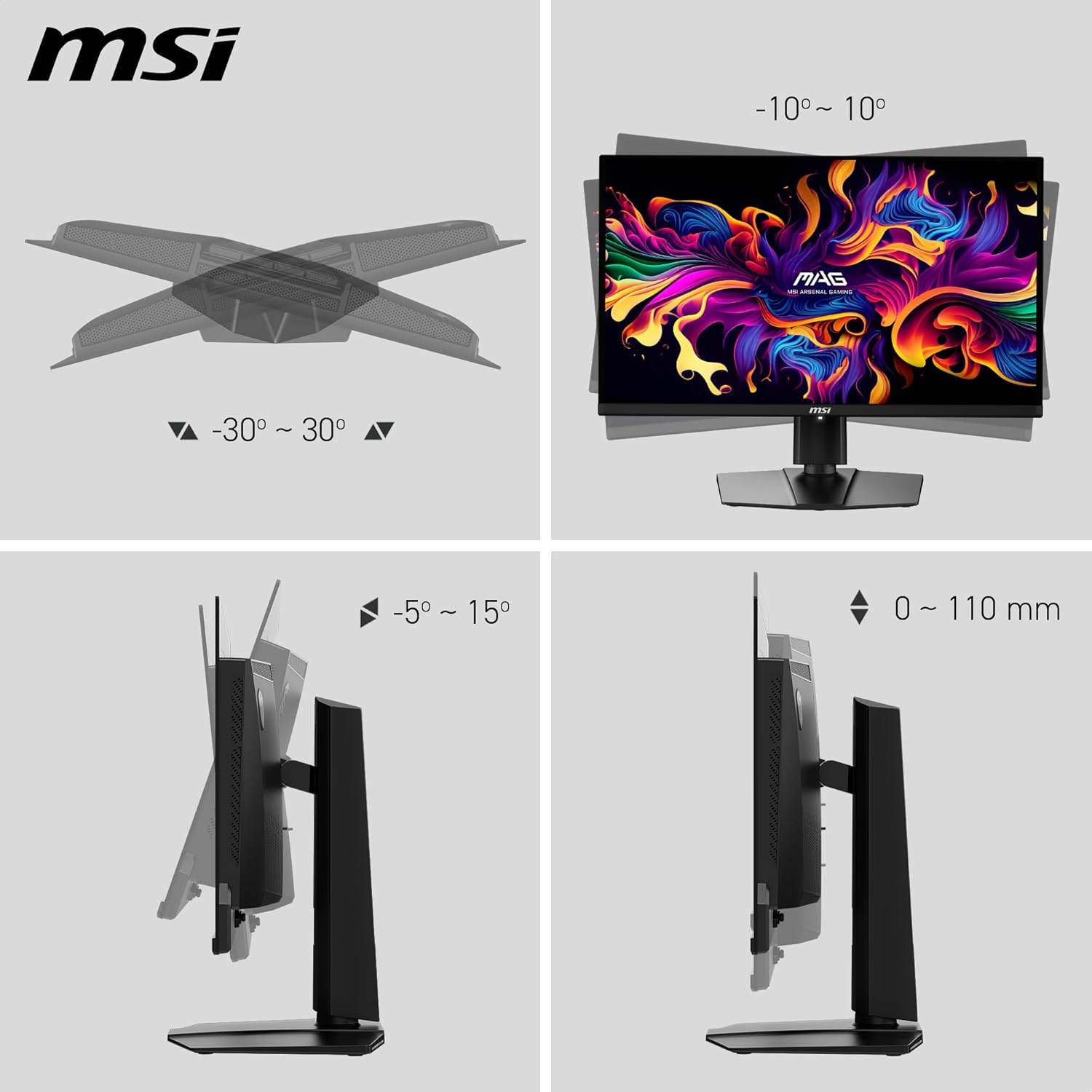 MSI 31.5", QD-OLED ,165Hz Gaming Monitor, MAG 321UP