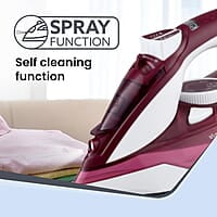 AGARO Imperial Steam Iron, 2200W, Ceramic Coated Sole Plate 350 Ml Water Tank