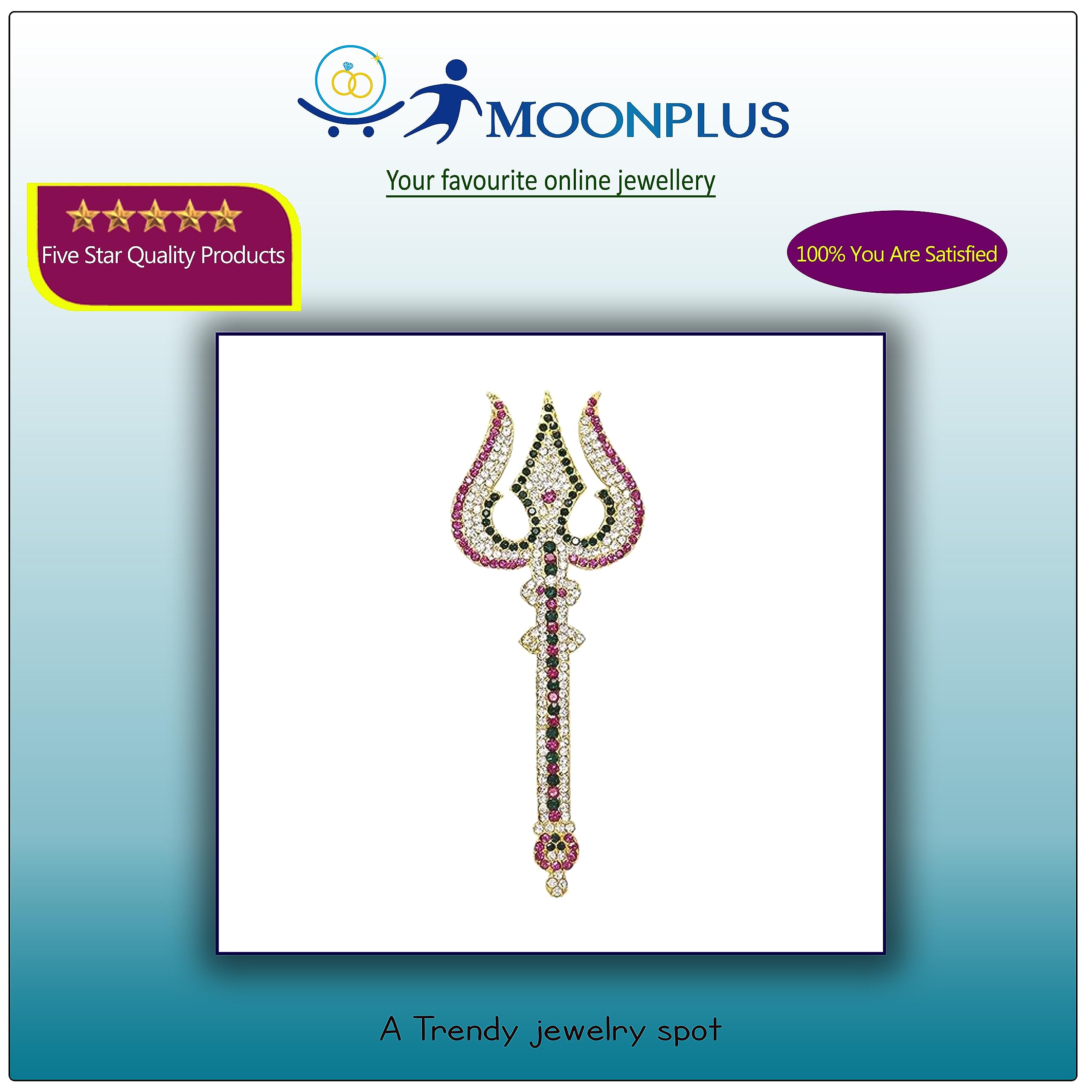 Goldplated Soolam Trishul