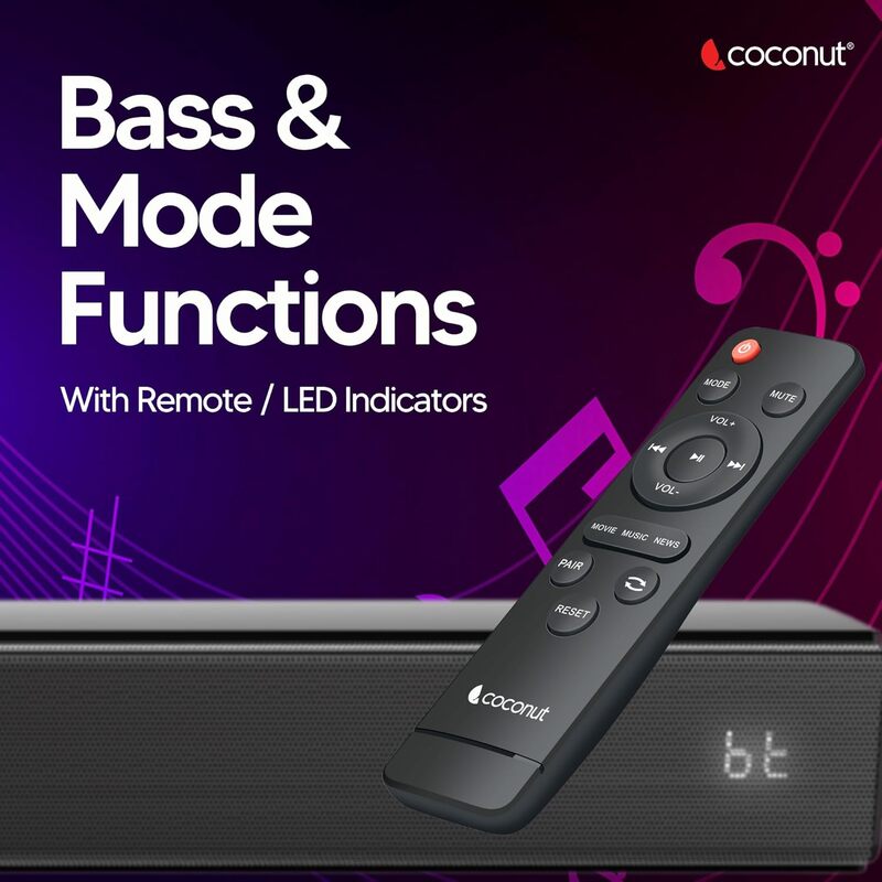 COCONUT SOUND BAR WS02 DEMI SPEAKER