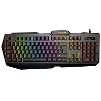 LAPCARE Champ (LGK-102) RGB Gaming Keyboard – Multi-Key Anti-Ghosting | Rubber Dome Key Switches | Spillproof | 2 USB Passthrough | 3 Programmable G Buttons | RGB LED Backlit | 1-Year Warranty