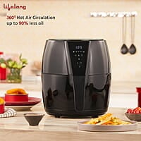 Lifelong Air Fryer 1 Year Warranty 1350W, 4.2L, Air Fryer for Home, Digital Air-Fryer with 6 Presets