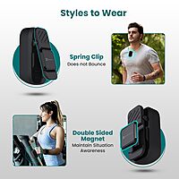 Portronics POR 2463 Talk 4 Bluetooth Speaker – BT 5.3 | Clip-On | Mic | IPX5 | Black