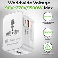 UltraProlink UM1341 - World Travel Adapter & 2 USB Charger