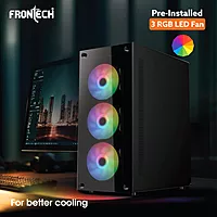 Frontech XYLO FT-4285 RGB Tempered Glass Case