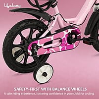 Lifelong Juniors Ride Cycle 14T with Training Wheel, Mudguard for Boys and Girls