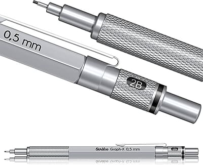 SCRIKSS GRAPH X MECH PENCIL 0.5mm Silver