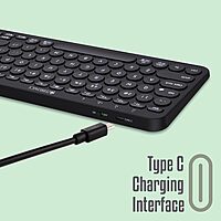 Zebronics ZEB-K5000MW Wireless Keyboard – Black, sleek design, comfortable typing, multi-device connectivity, long battery life, ideal for home and office use, compatible with Windows and Mac.