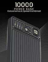 Portronics Luxcell Bind Mini 10K Power Bank – 10000mAh | 22.5W Fast Charging |Black