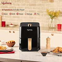 Lifelong Air Fryer 1 Year Warranty 1200W, 4L, Air Fryer for Home, Airfryer, Electric Air-Fryer with 360° Hot Air
