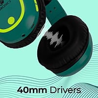 ZEBRONICS Thunder Bluetooth 5.3 Wireless Over ear Headphones with 60H Backup, Gaming Mode, Dual Pairing, ENC, AUX, Micro SD, Voice Assistant, Comfortable Earcups, Call Function