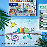 Doms Bi Colour Wax Crayons