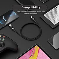 Portronics Konnect J4 USB A + Type C to Type C Cable