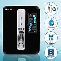 Faber Neutron pro RO + UV + MAT +Copper Guard + PH Enhancer, 10lts, Suitable Upto 2500 TDS