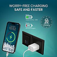 Portronics Adapto 25 Plus 25W Type-C PD GaN Wall Charger Super Fast Charging