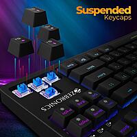 Zebronics Zeb-Max V2 RGB Keyboard features customizable RGB lighting, mechanical feel keys, and a durable design. Perfect for gamers and typists, it enhances your setup with vibrant colors.