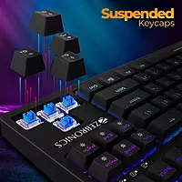 Zebronics Zeb-Max V2 RGB Keyboard features customizable RGB lighting, mechanical feel keys, and a durable design. Perfect for gamers and typists, it enhances your setup with vibrant colors.